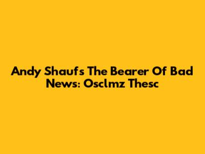 Andy Shauf's 'The Bearer Of Bad News': Osclmz Thesc