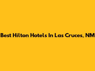 Best Hilton Hotels In Las Cruces, NM