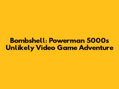 Bombshell: Powerman 5000's Unlikely Video Game Adventure