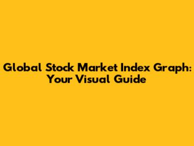 Global Stock Market Index Graph: Your Visual Guide