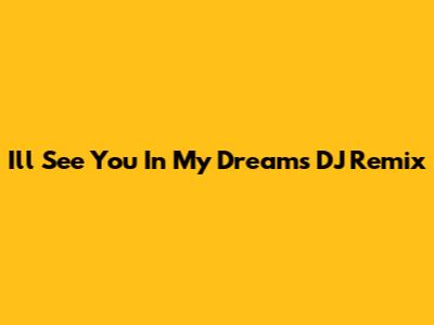I'll See You In My Dreams DJ Remix