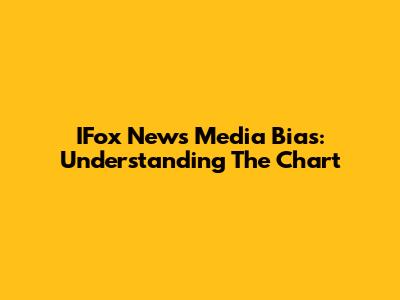 IFox News Media Bias: Understanding The Chart