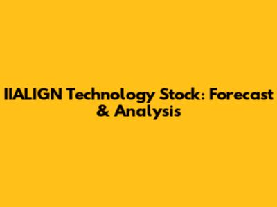 IIALIGN Technology Stock: Forecast & Analysis