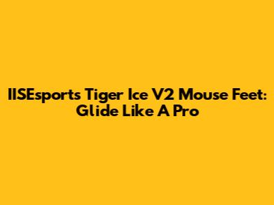 IISEsports Tiger Ice V2 Mouse Feet: Glide Like A Pro