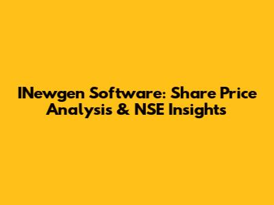 INewgen Software: Share Price Analysis & NSE Insights