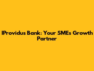 IProvidus Bank: Your SME's Growth Partner