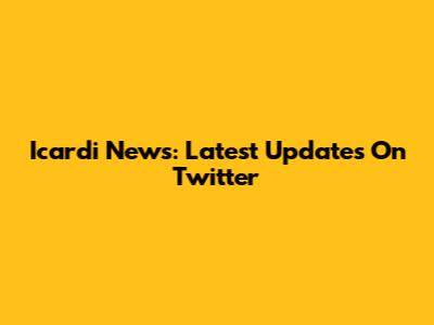 Icardi News: Latest Updates On Twitter
