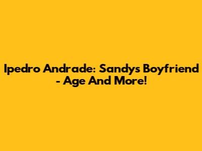 Ipedro Andrade: Sandy's Boyfriend - Age And More!