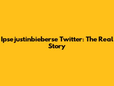Ipsejustinbieberse Twitter: The Real Story