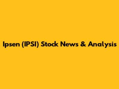 Ipsen (IPSI) Stock News & Analysis