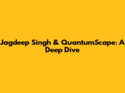 Jagdeep Singh & QuantumScape: A Deep Dive