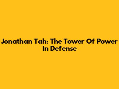 Jonathan Tah: The Tower Of Power In Defense