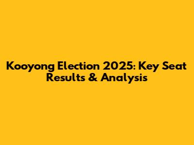 Kooyong Election 2025: Key Seat Results & Analysis