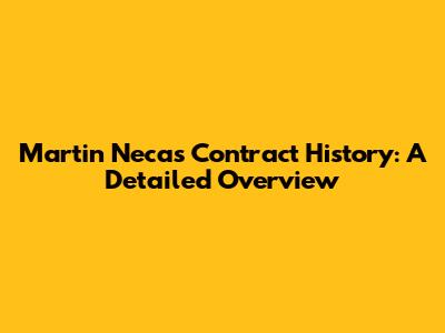 Martin Necas Contract History: A Detailed Overview
