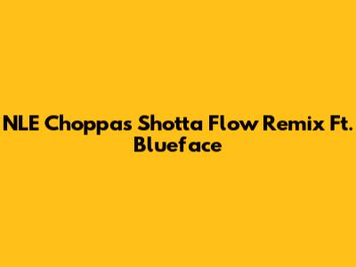 NLE Choppa's Shotta Flow Remix Ft. Blueface