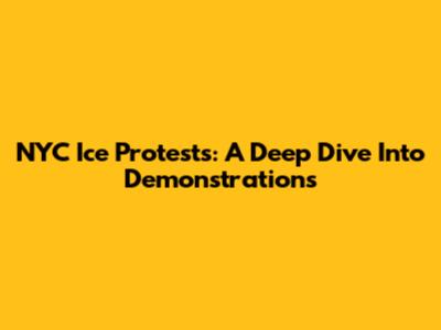 NYC Ice Protests: A Deep Dive Into Demonstrations