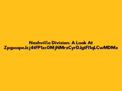 Nashville Division: A Look At ZpgssspeJzj4tFP1zc0MjNMrzCyrDJgtFI1qLCwMDMx