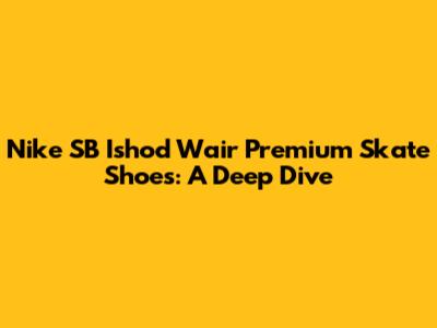 Nike SB Ishod Wair Premium Skate Shoes: A Deep Dive
