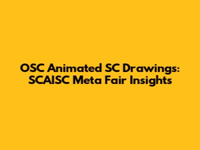 OSC Animated SC Drawings: SCAISC Meta Fair Insights