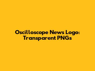 Oscilloscope News Logo: Transparent PNGs