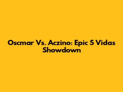 Oscmar Vs. Aczino: Epic 5 Vidas Showdown