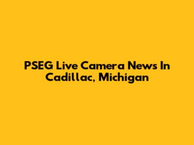 PSEG Live Camera News In Cadillac, Michigan