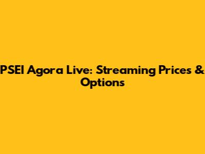 PSEI Agora Live: Streaming Prices & Options