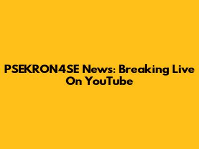 PSEKRON4SE News: Breaking Live On YouTube