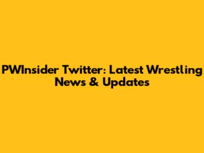 PWInsider Twitter: Latest Wrestling News & Updates