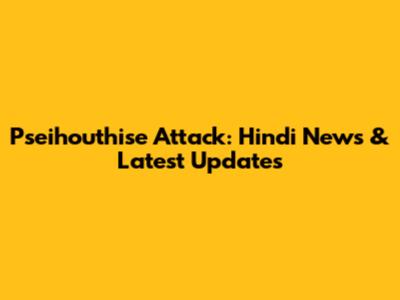Pseihouthise Attack: Hindi News & Latest Updates