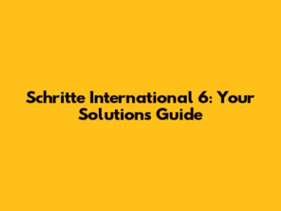 Schritte International 6: Your Solutions Guide