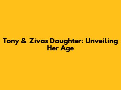 Tony & Ziva's Daughter: Unveiling Her Age