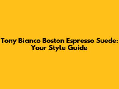 Tony Bianco Boston Espresso Suede: Your Style Guide