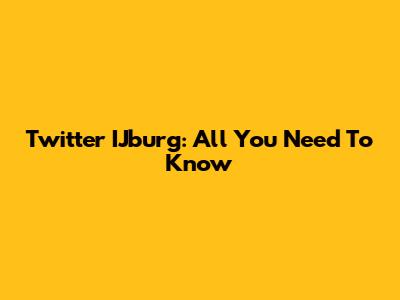 Twitter IJburg: All You Need To Know