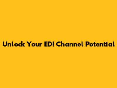 Unlock Your EDI Channel Potential