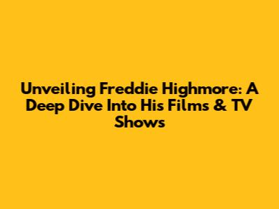 Unveiling Freddie Highmore: A Deep Dive Into His Films & TV Shows