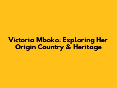 Victoria Mboko: Exploring Her Origin Country & Heritage