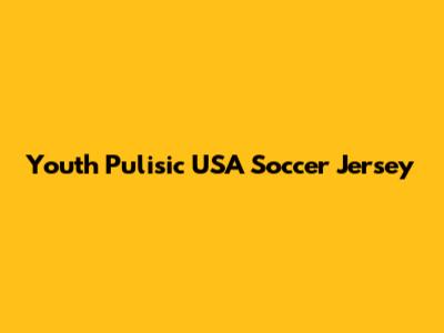 Youth Pulisic USA Soccer Jersey
