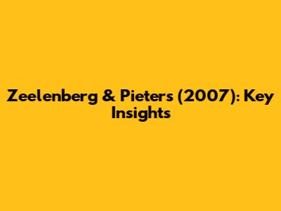 Zeelenberg & Pieters (2007): Key Insights